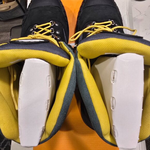 TIMBERLAND HERITAGE RUBBER TOE HIKER BOOTS MEN SHOES Black / Green Nubuck SZ 12 - Picture 10 of 14